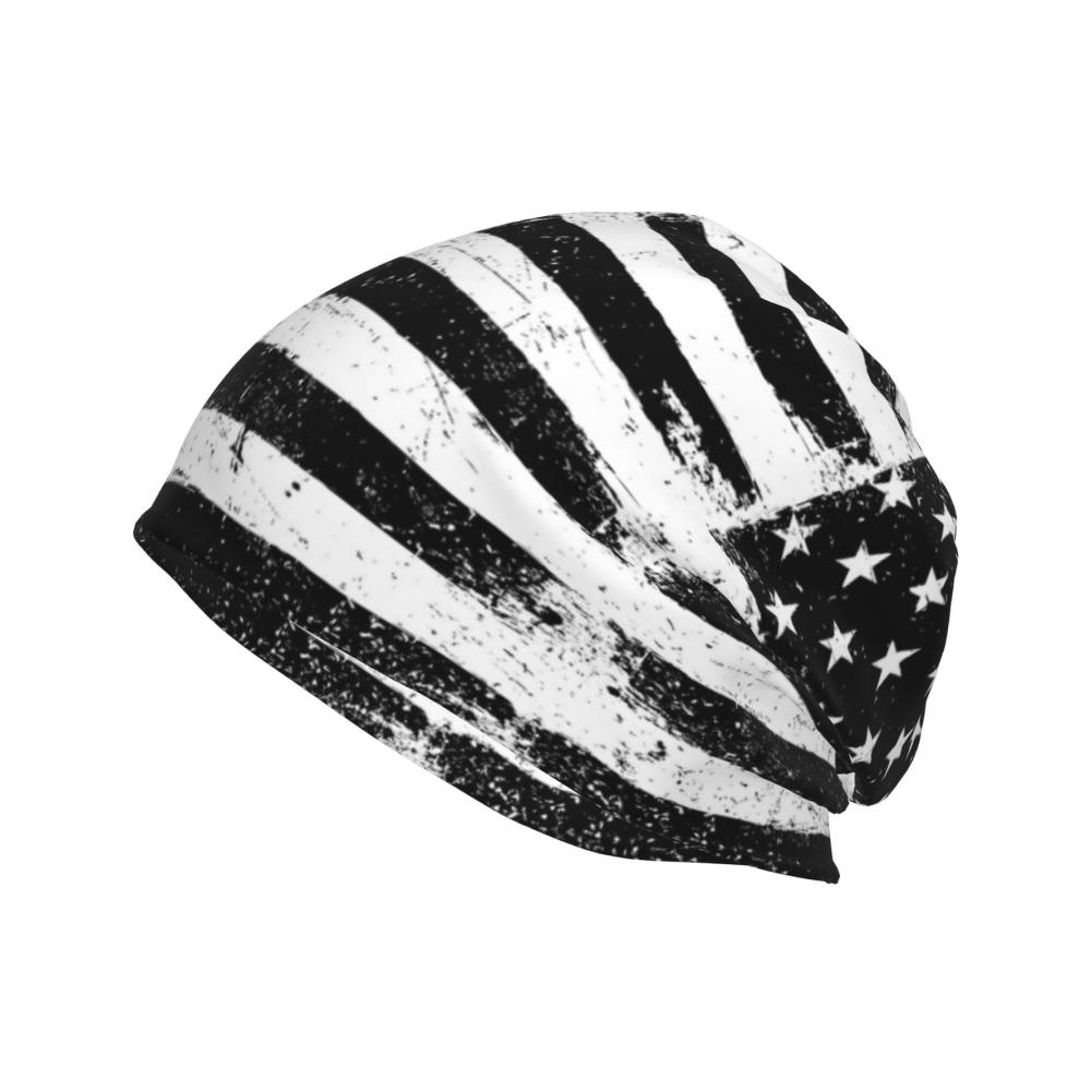 Schwarze und weiße amerikanische Flagge