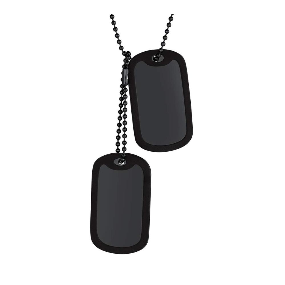 23 Schwarz Dog Tag （zwei）