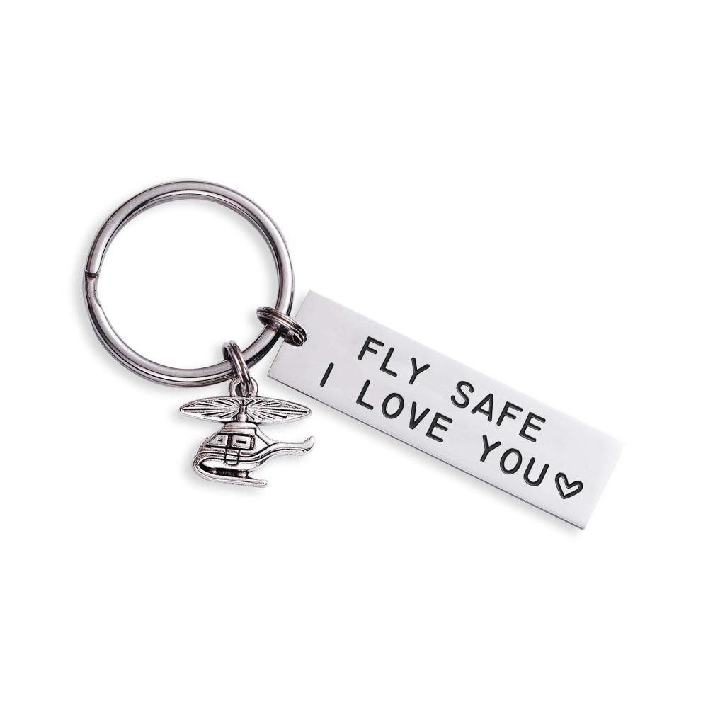 Fly Safe I Love You Schlüsselanhänger