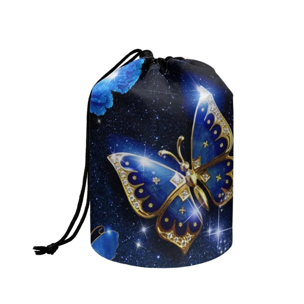 Schwarz Blau Gold Schmetterling