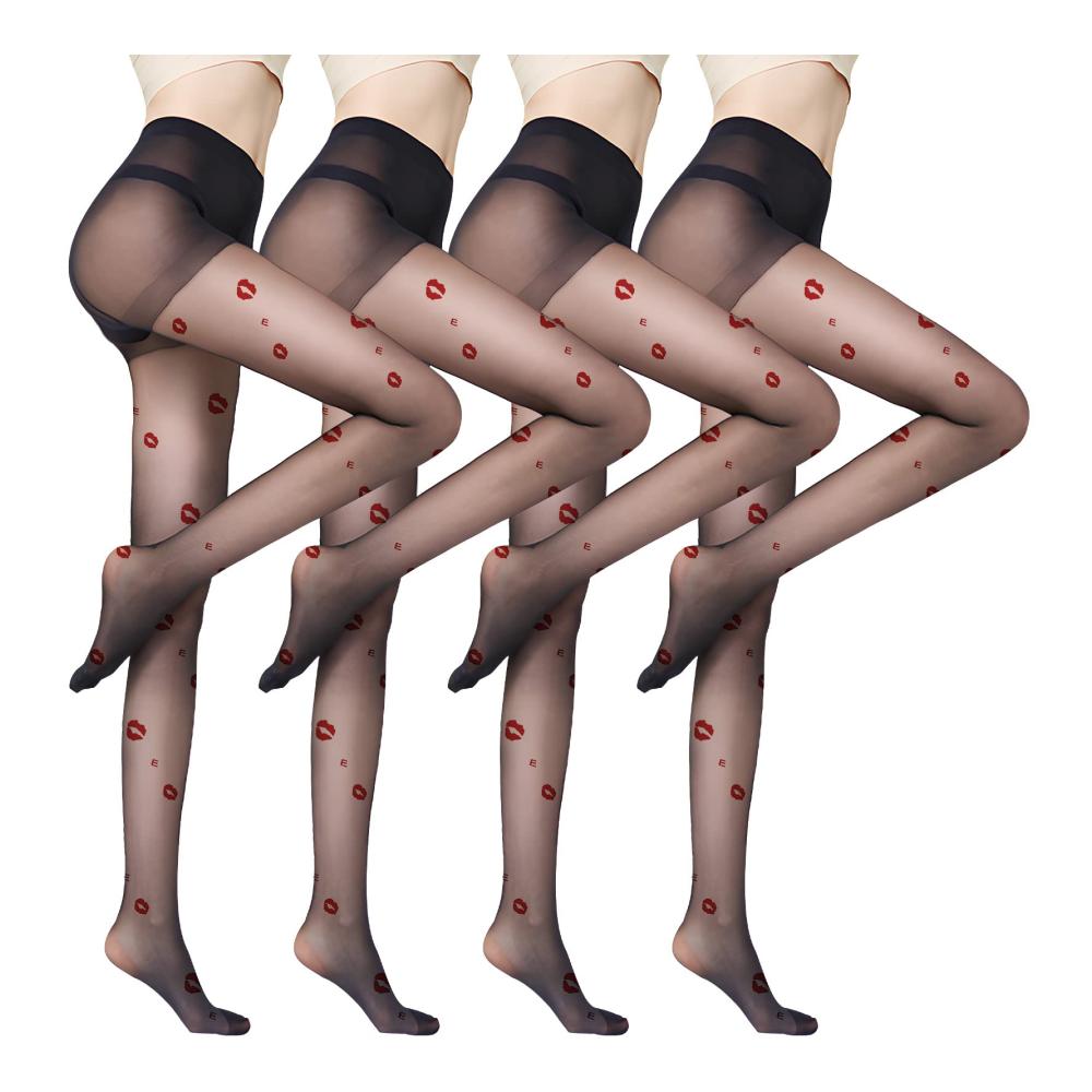 4PCS Rote Lippen