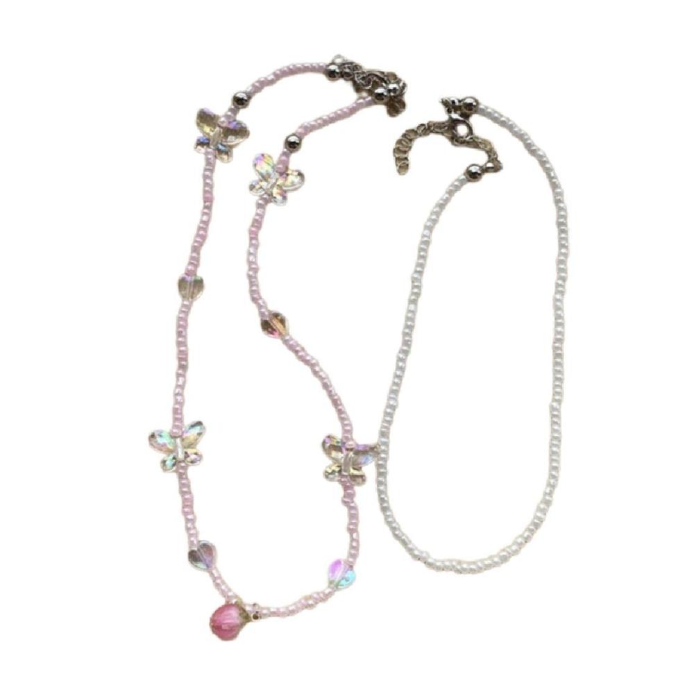 Set Of Pink Butterfl