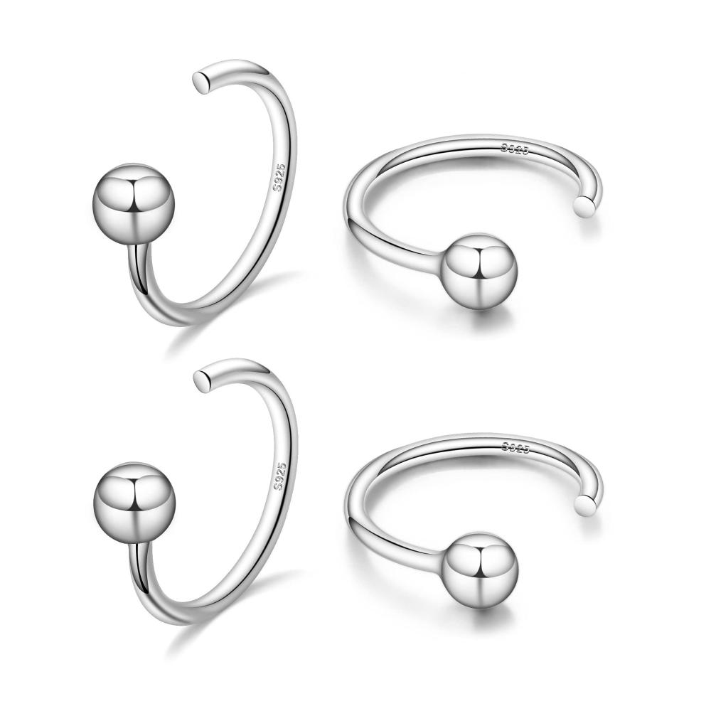 2 Pairs Ball/Silber
