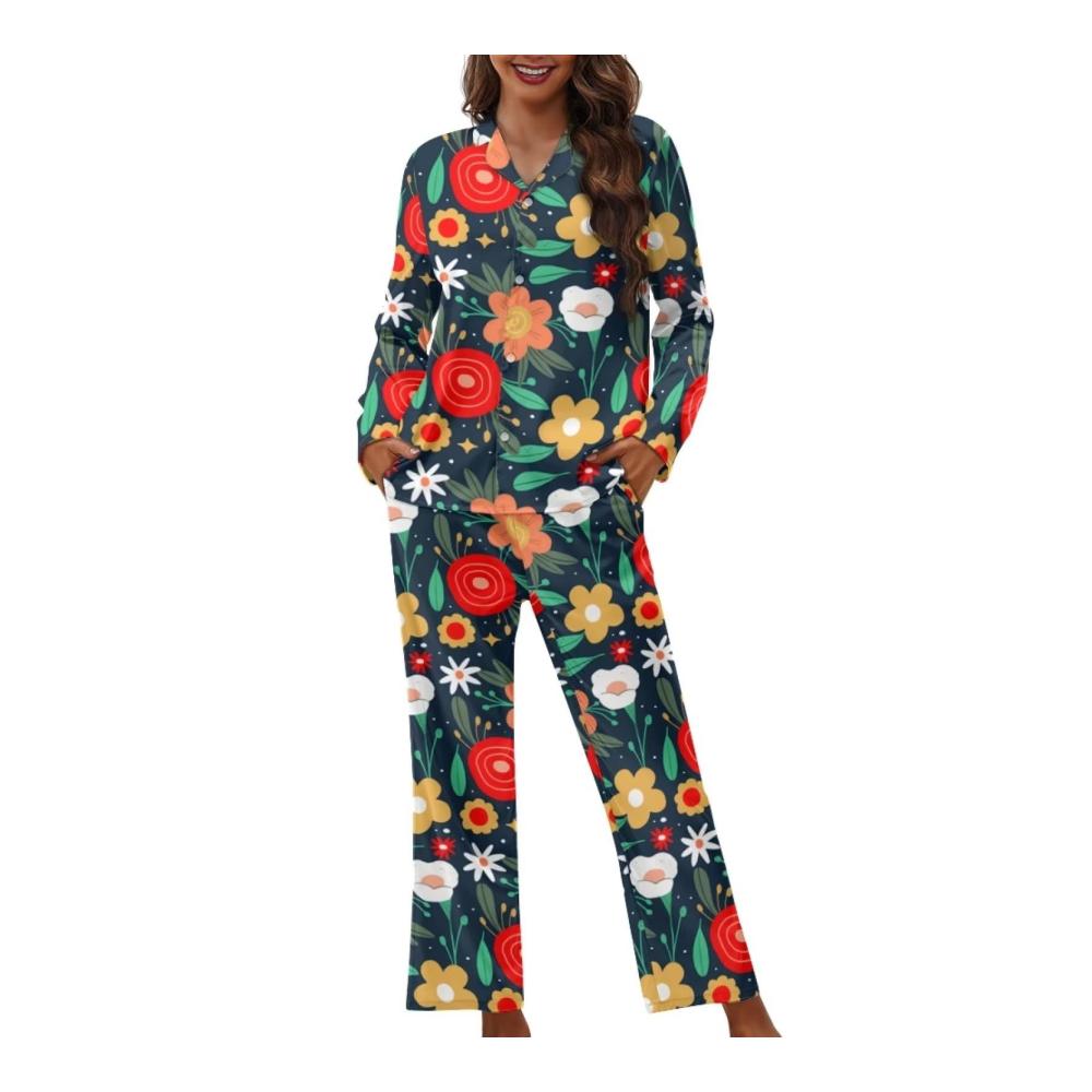 Buntes Boho-blumenmuster