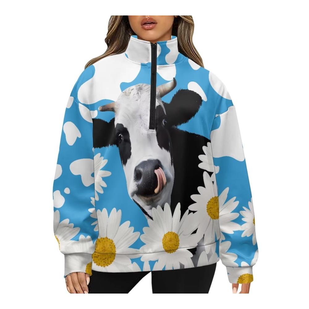 Gänseblümchen mit Kuhmuster