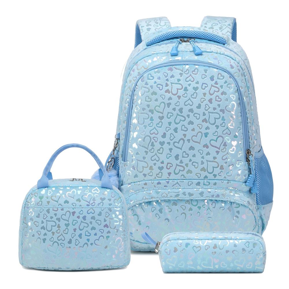 Herz Fleece- Blau