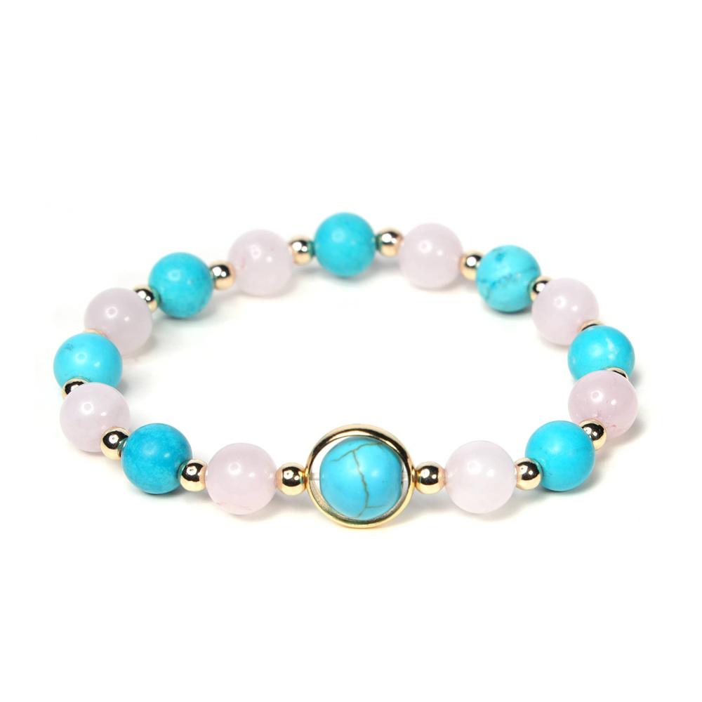 C-Hellblau und Rosa
