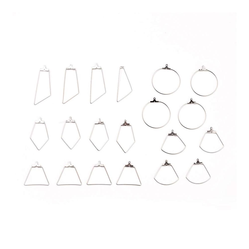 Edelstahl-Farbe, Rhombus & Trapez, Sektor & Ring & Trapez.