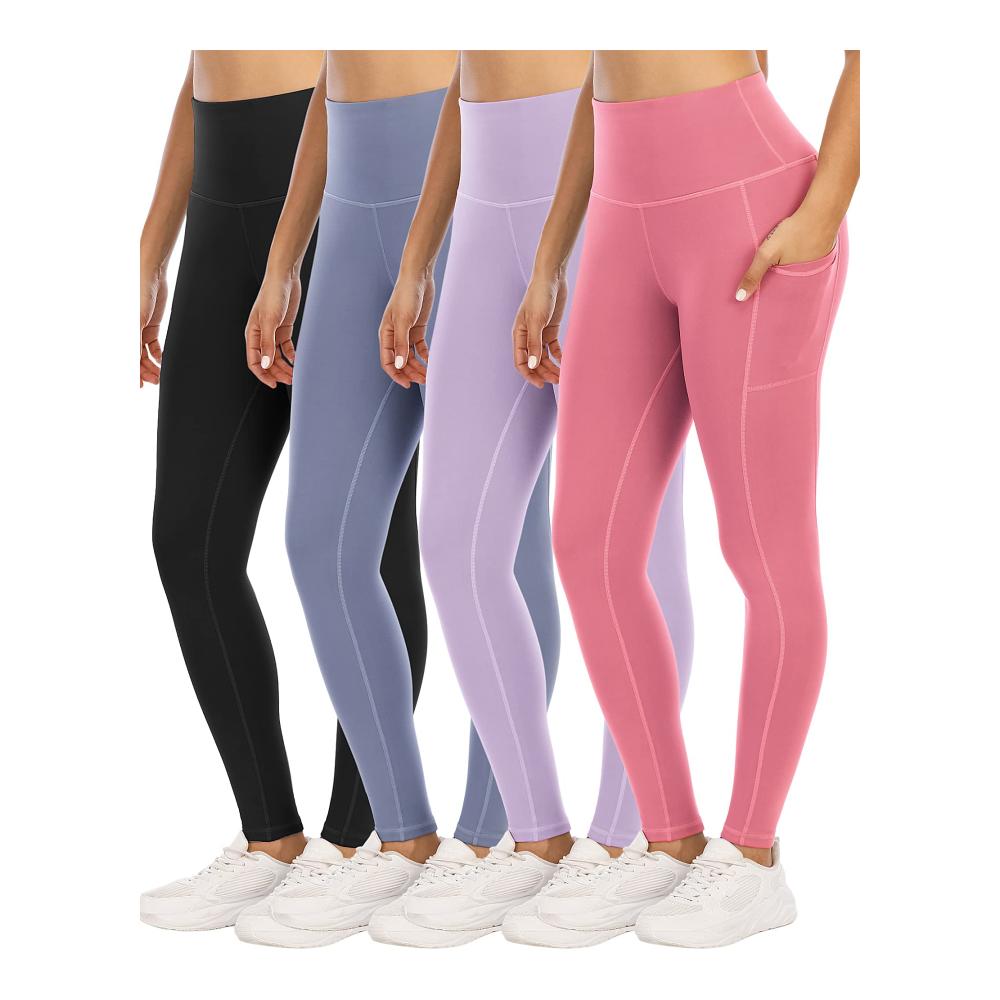 4 Packungen: Schwarz/Stahlblau/Violett/Korallenrosa