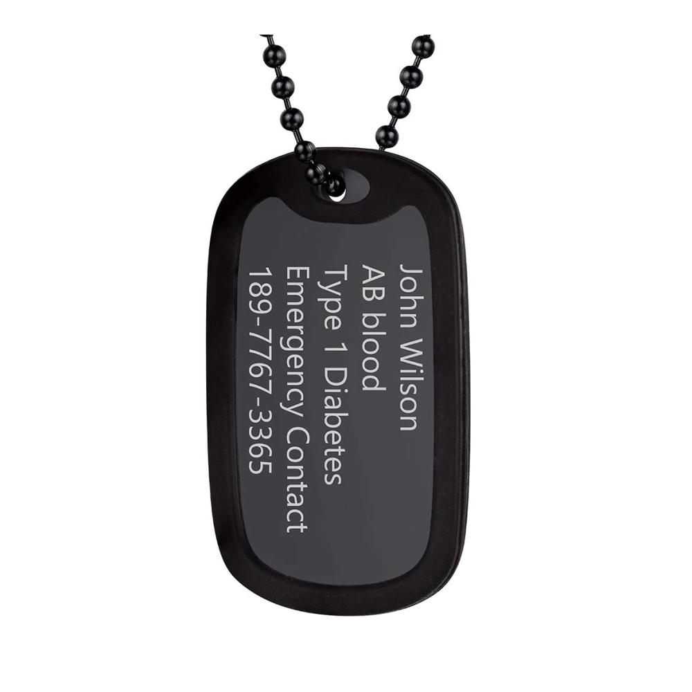 26 Schwarz Dog Tag