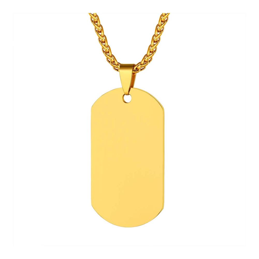 16 Gold Dog Tag