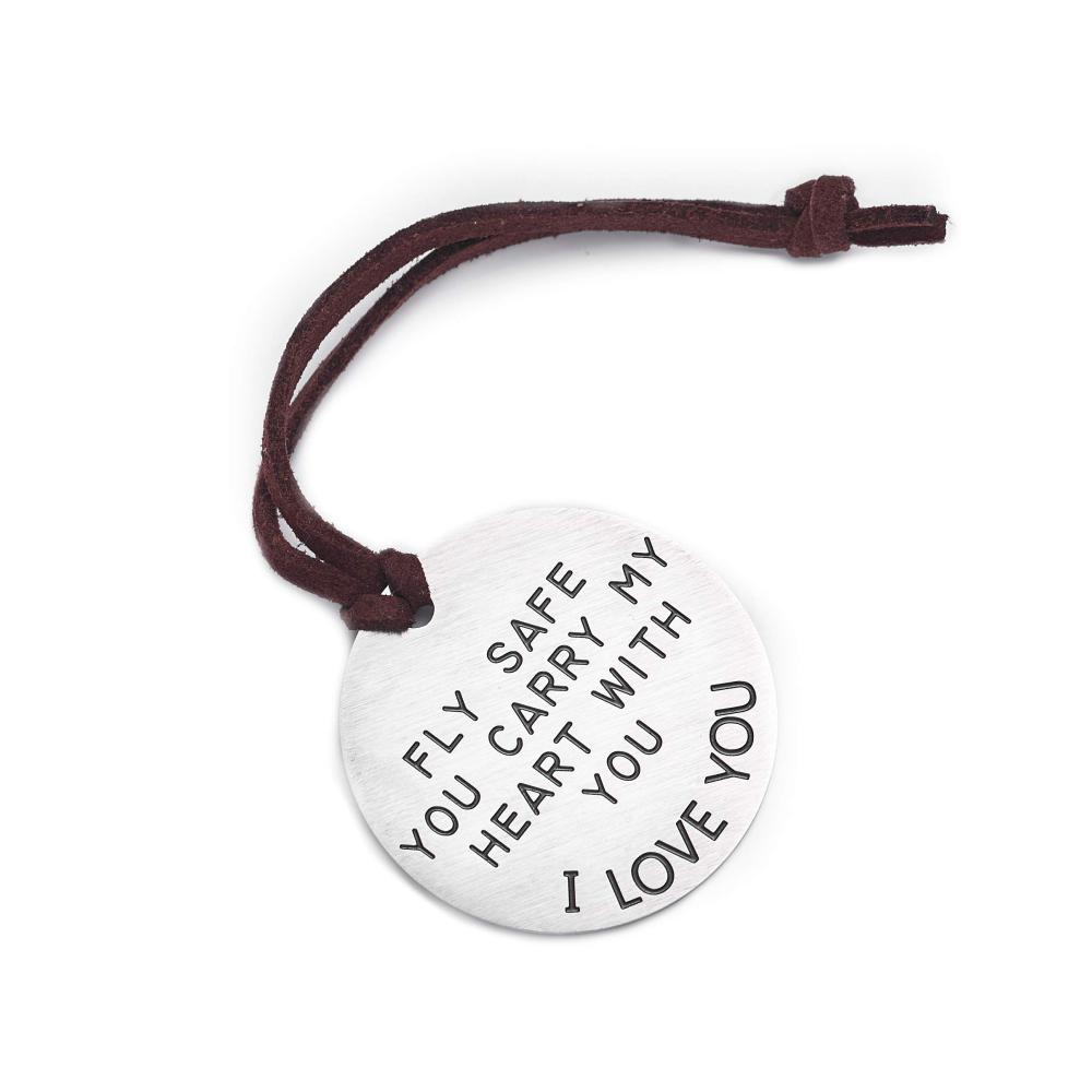 Fly Safe Gepäckanhänger mit Aufschrift You Carry My Heart With You