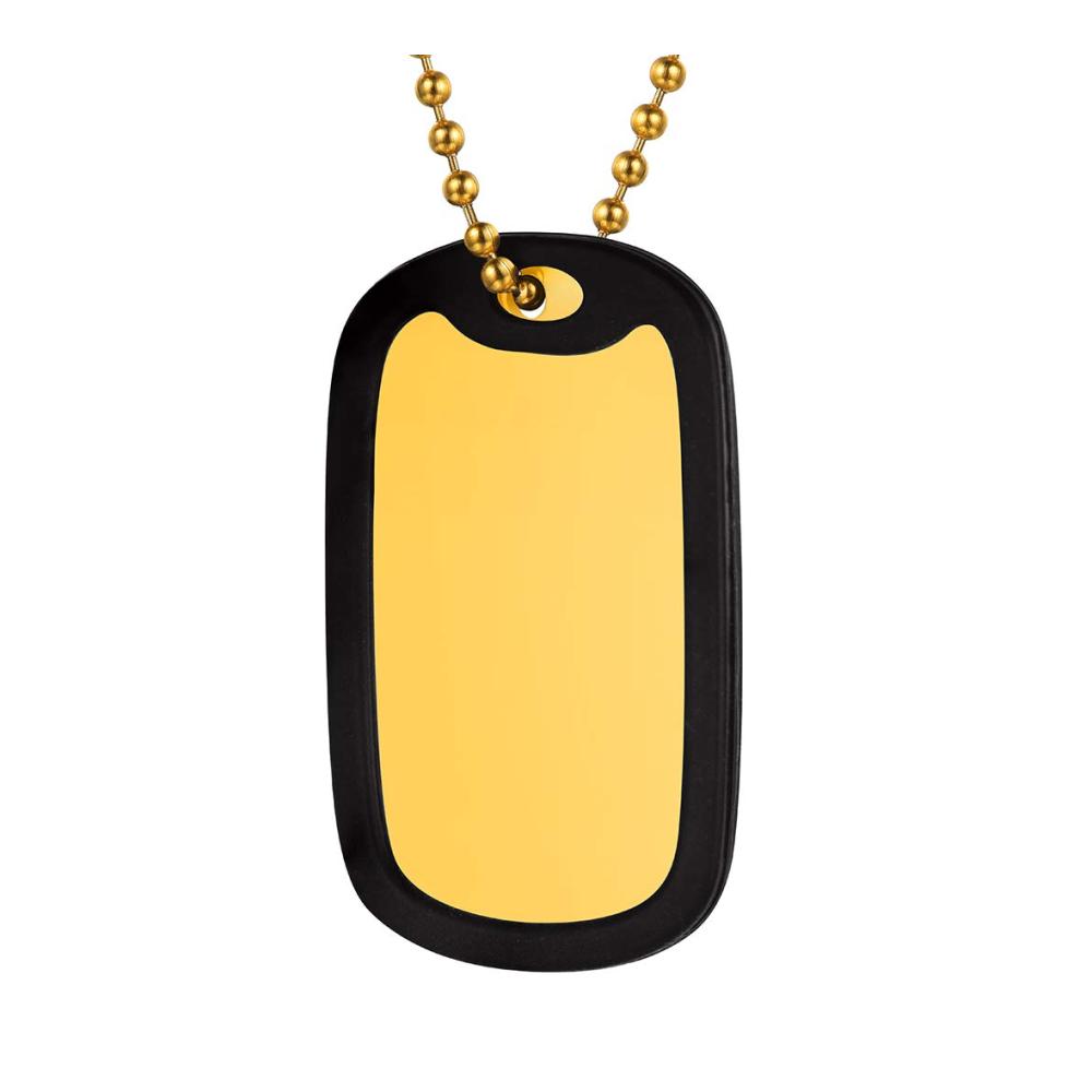 25 Gold Dog Tag