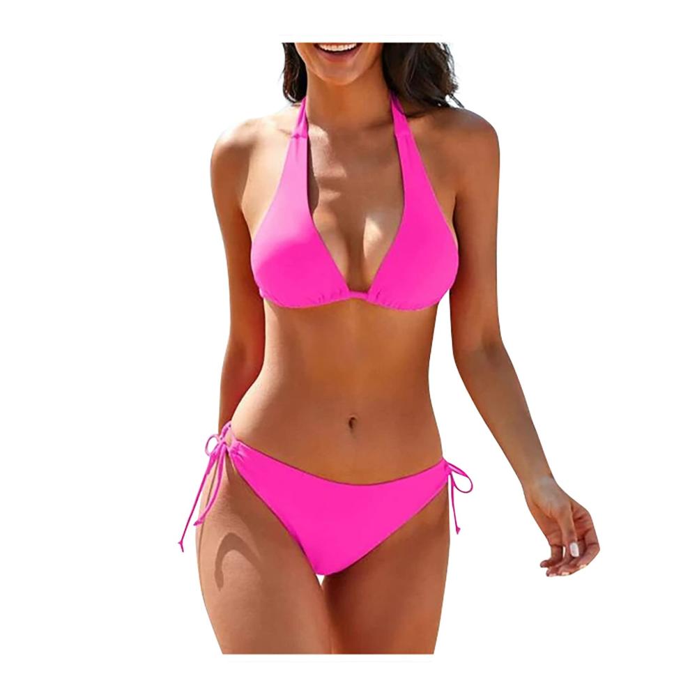 01-pink Bikini Damen Push Up