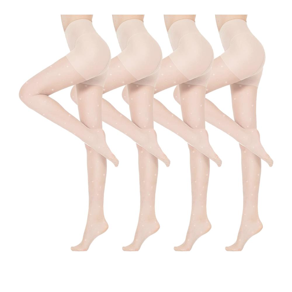 4PCS Weiße Herzen