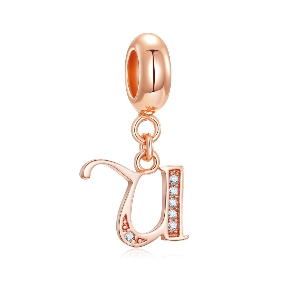 Roségold Buchstabe U