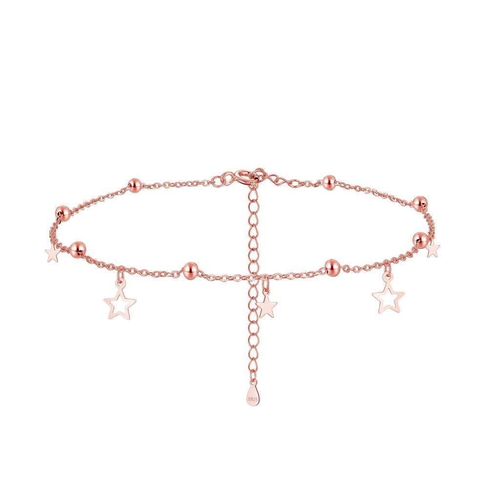 Sterne Fußkette - Rose Gold