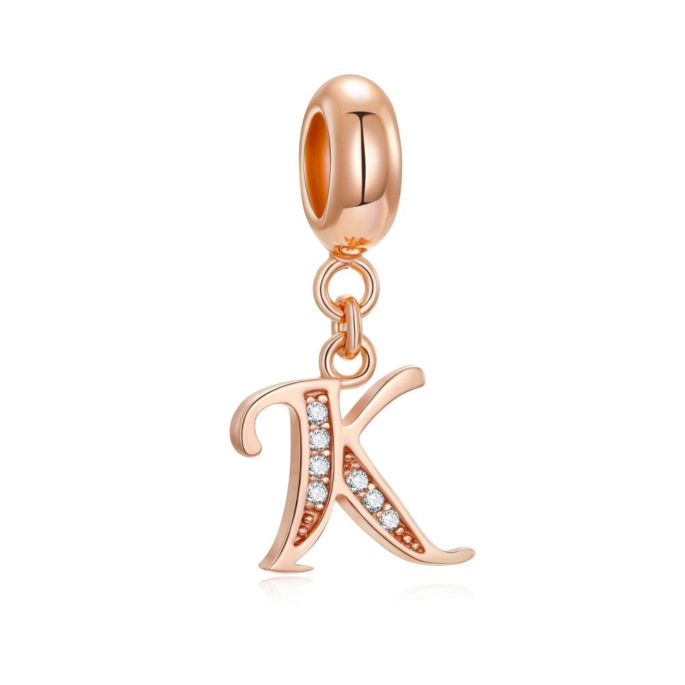 Roségold Buchstabe K