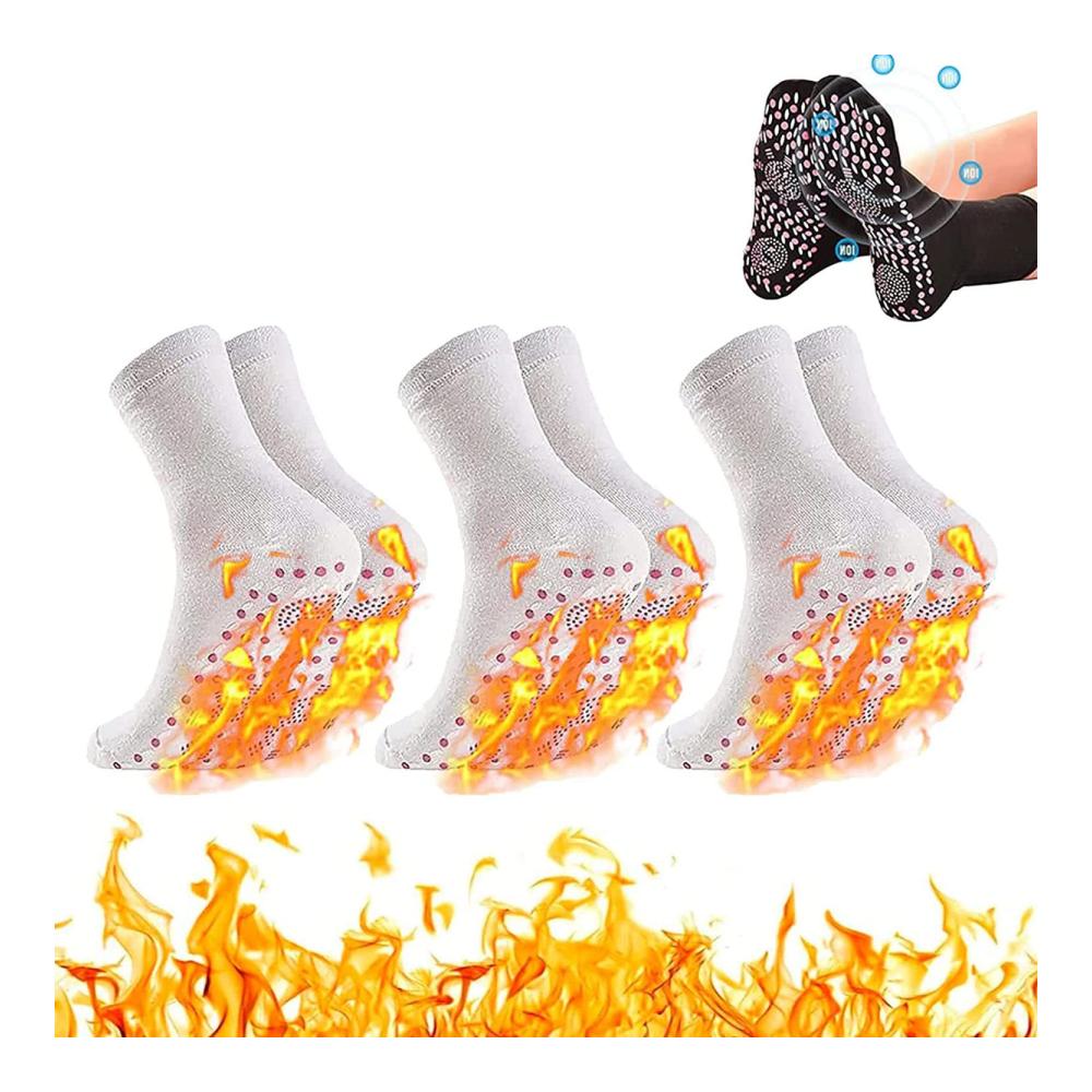 3 Pairs White