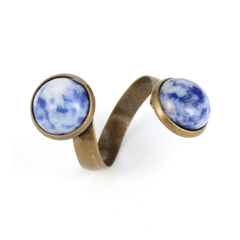 White Blue Stone