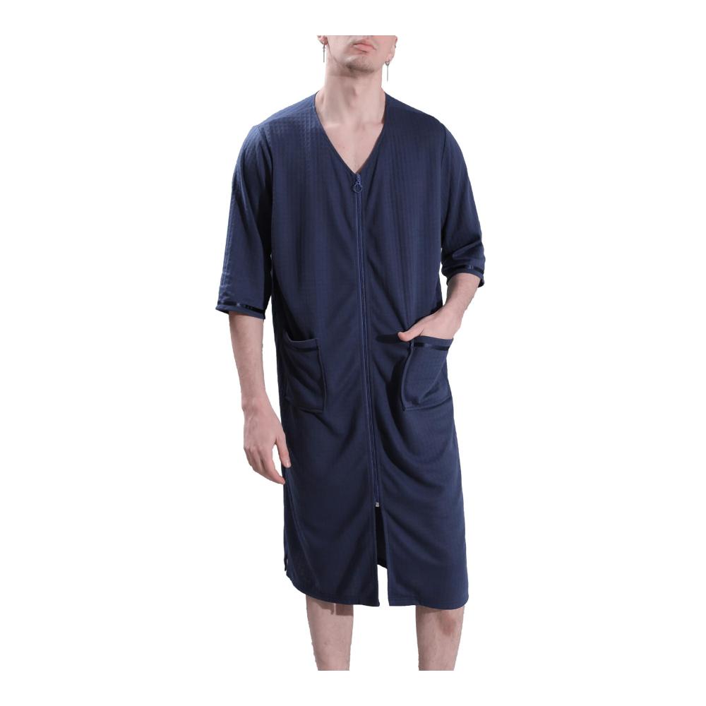 Zip-navy Blau