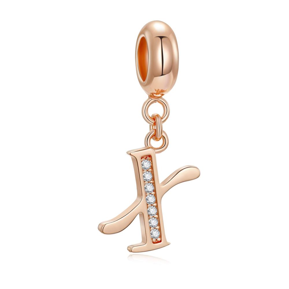 Roségold Buchstabe X