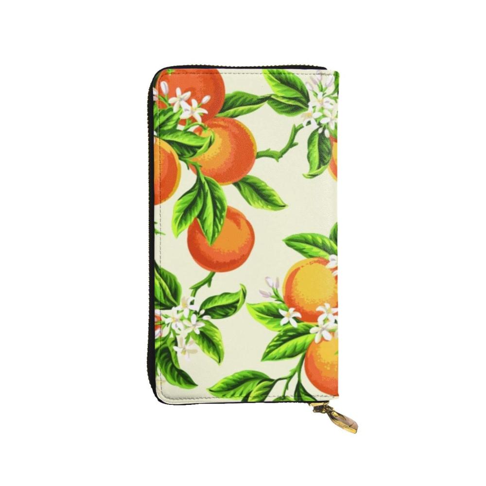 Gelbe Blüten und Orangenfrüchte