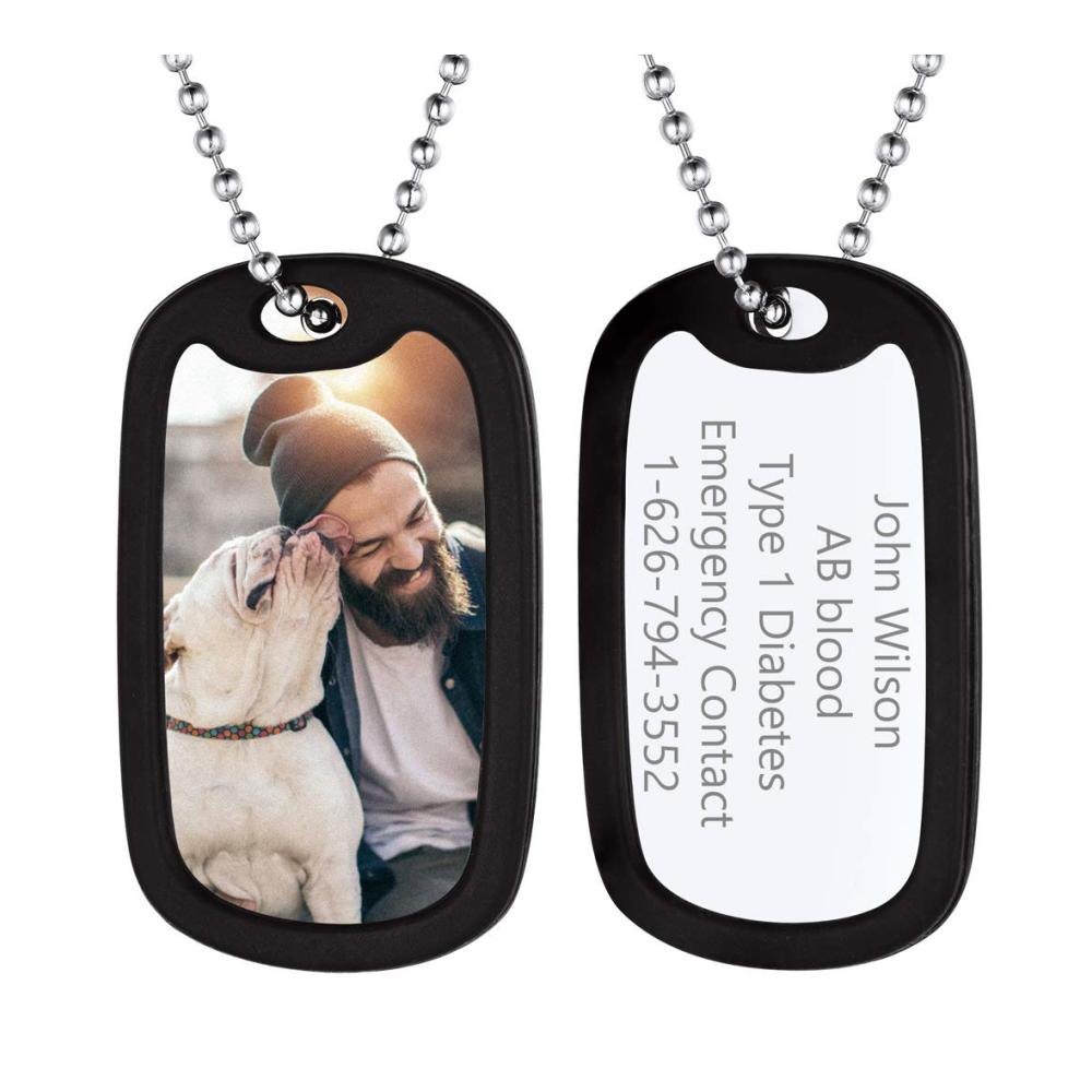 30 Silikon Dog Tag für Foto