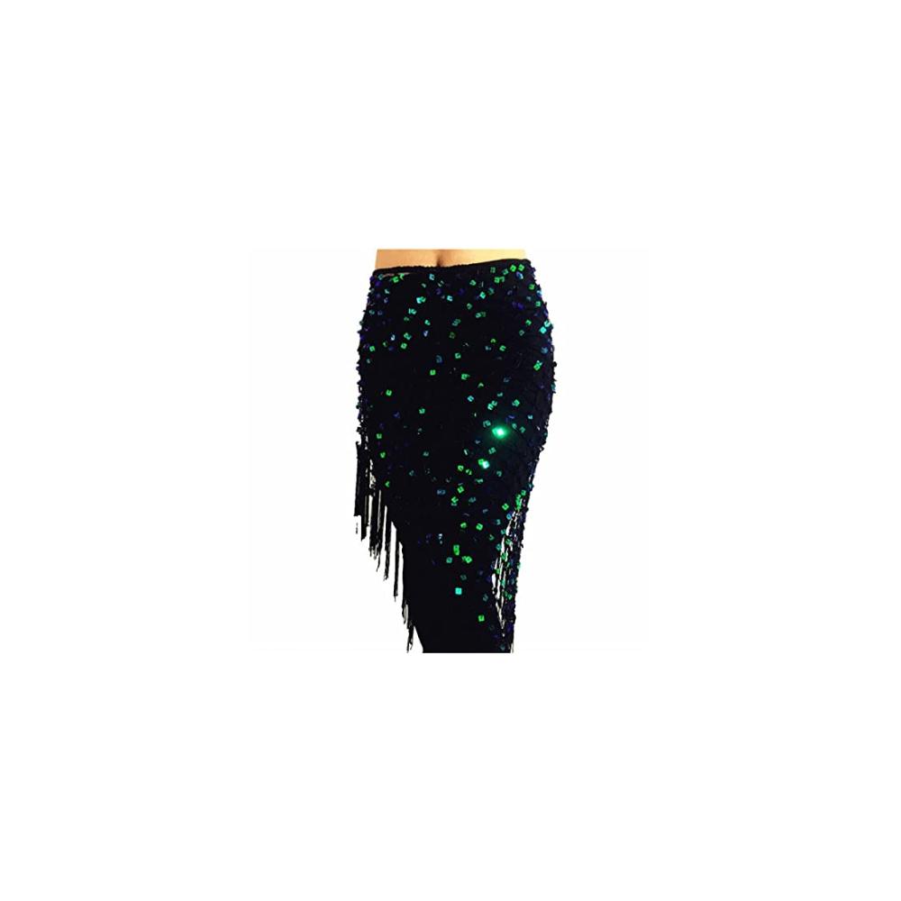 Black Green Sequins