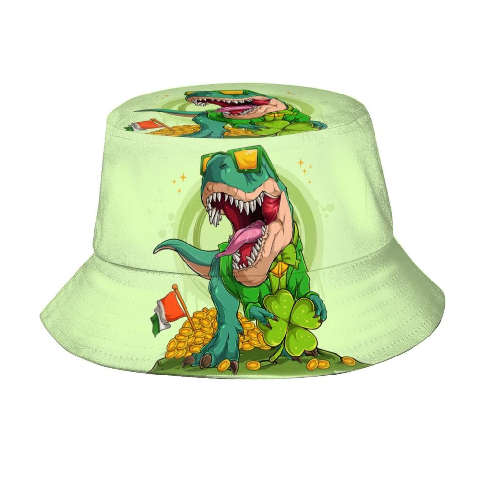 St. Patrick's Day Lucky Dinosaurier T Rex mit Nelke