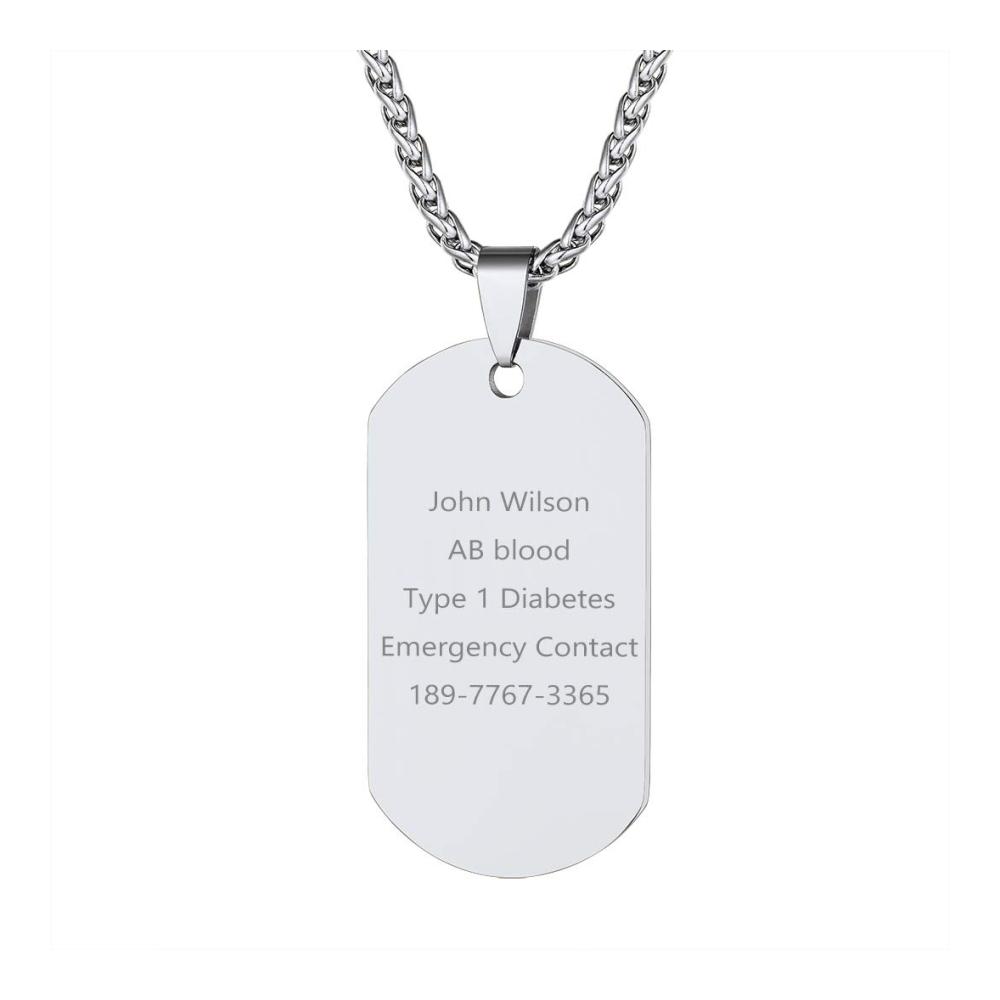 15 Silber Dog Tag