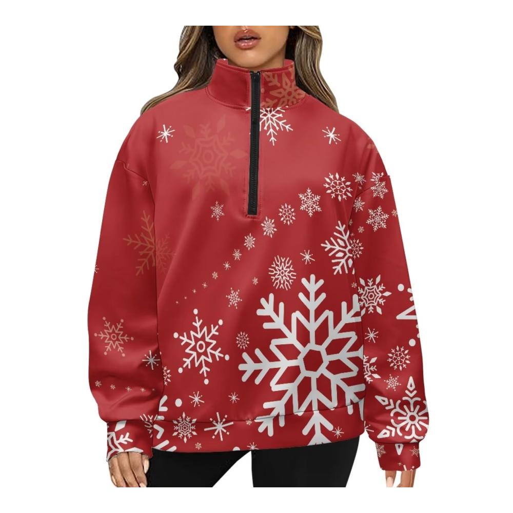 Weihnachten Schneeflocke Rot Weiß