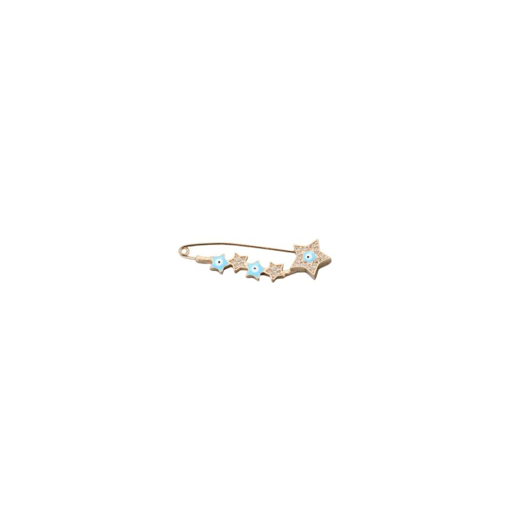 Blue Star brooch