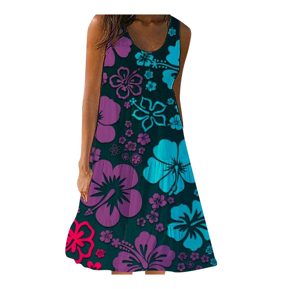 Blau Lila Floral